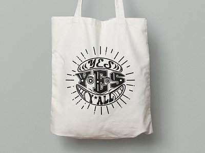 yes yes yall ToteBag Mockup Design by Fickar on Dribbble