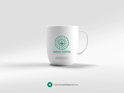 Green Coffee Brand Logo design natural coffee logo