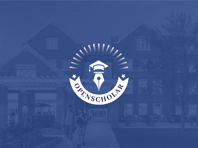 Open Scholar Education Logo online school logo