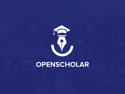 Open Scholar Education Related Brand Logo clean logo perfect ratio logo