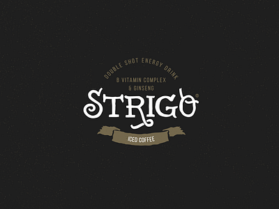Strigo Logo coffee double shot energy drink energy drink ginseng iced coffee logo strigo