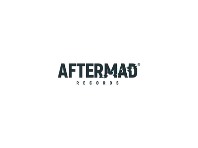 Aftermad aftermad aftermath azerbaijan creative logo hip hop logo music music label. rap record studio records studio