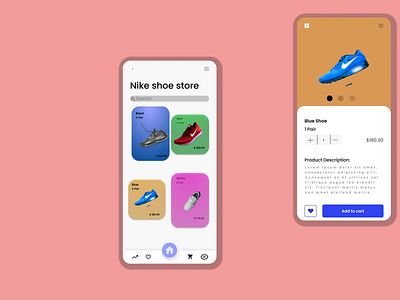 shoe app product page
