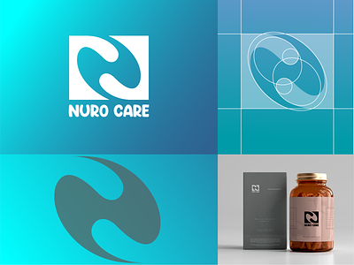NuroCare Logo for a Medical Company letter n logo medical care n