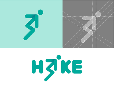 Hike Sports logo abstract abstract logo abstract logo marks customtype hike iconic logo letter i running logo script font script lettering sports sports logo up