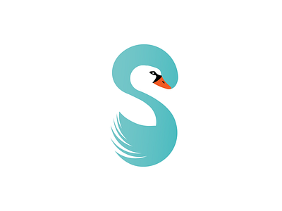 Letter S and Swan logo