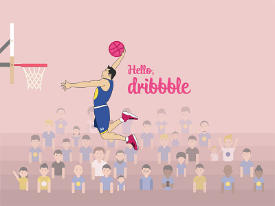 Hello Dribbble ! ball debuts dunk