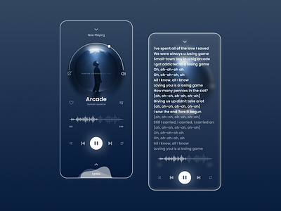 Music Player App UI app branding design graphic design minimal music music app music player ui ux web