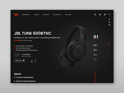 JBL Product Page Re-design