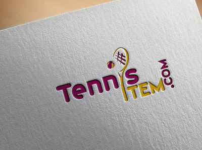 TENNIS ITEM LOGO branding design flat icon logos minimal minimalistic t shirt typography web website