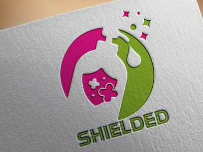 Shielded logo