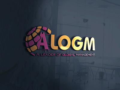 Logo for Alogm.com a logo alogm branding design flat icon logo logodesign logos minimal minimalistic typography vector web logo website