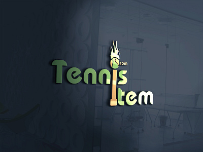 Tennisitem logo branding design flat graphic design logo logos minimal minimalistic simple logo t shirt tennis logo tennisitem typography