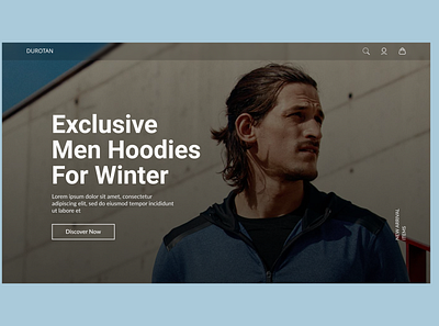 Men Clothes Store Hero Page clothes store hero design home page ui