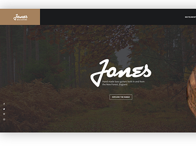 Jones Bass Guitars home page web page webpage
