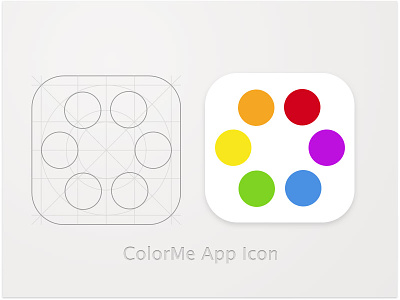 005 DailyUI - ColorMe App Icon 005 app icon challenge dailyui mobile sketch sketchapp ui user ux