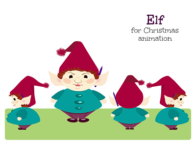 Elf for Christmas Animation animation christmas colors elf holiday illustration winter