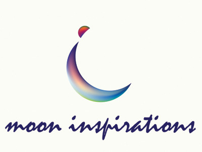 Moon Inspirations Logo design graphic inspiration logo moon print