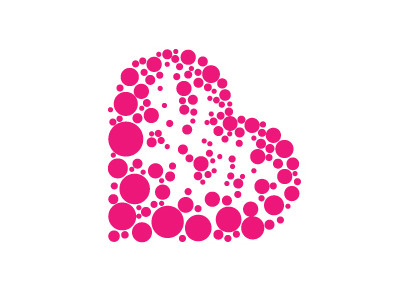 LB Logo Concept bubbles concept design graphic hart inspiration lb logo love pink print