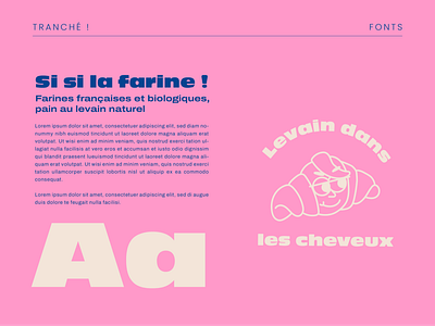 Tranché ! — Brand Identity bakery boulangerie brand bread delivery delivery brand fonts food food brand graphic design illustration illustrator logo pain pink tranché ! typo