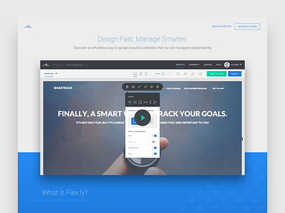 Flex.ly Beta Landing Page beta emotion emotional design flex.ly flexly homepage landing landing page registration signup ui ux