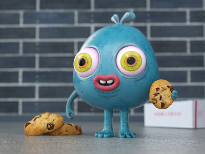 cookies 3d character cinema4d