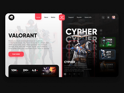 UI Design For Valorant Game