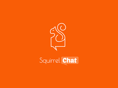 SquirrelChat branding design illustration logo