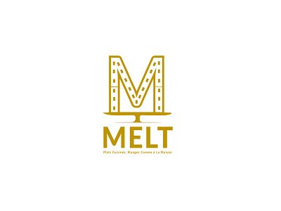 Melt Logo branding design flat illustration logo