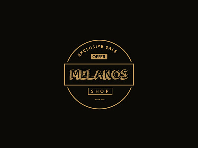 MELANOS Retro Logo Design