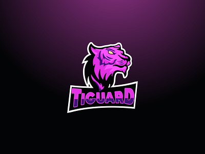 Tiguard design illustration logo mascot