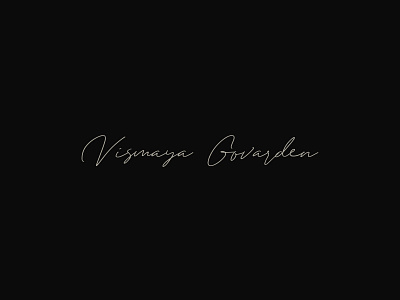 Vismaya Govarden Logo Design Fiverr design fiverr illustration logo typography