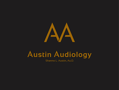 Austin Audiology branding design illustration logo