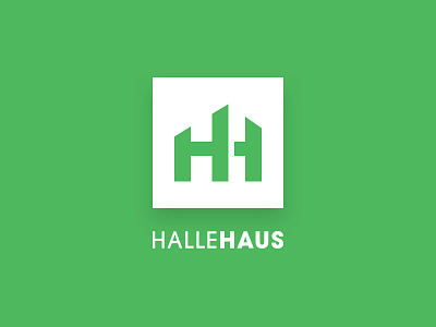 HalleHaus Logo brand concept design logo