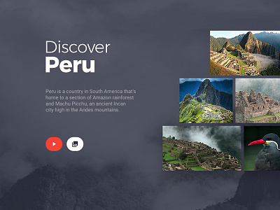 Go!Travel - Discover Peru app concept design go ios responsive travel web
