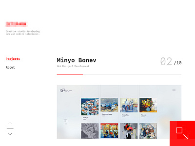 Upcoming project branding design desktop gallery interface mobile responsive sketch ui ux web