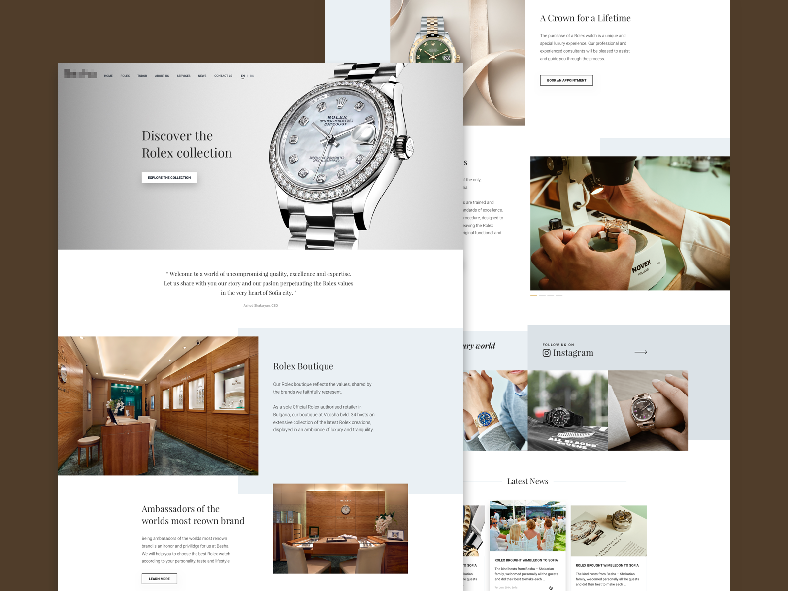 rolex web page