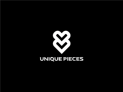 Unique Pieces 2 Logo branding design flat illustration illustrator logo minimal photoshop ui vector