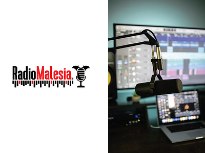 Radio Malesia branding design flat illustration illustrator logo minimal photoshop vector