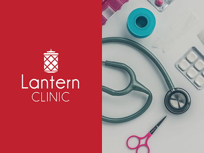 Lantern Clinic branding design flat illustration illustrator logo minimal photoshop ui vector