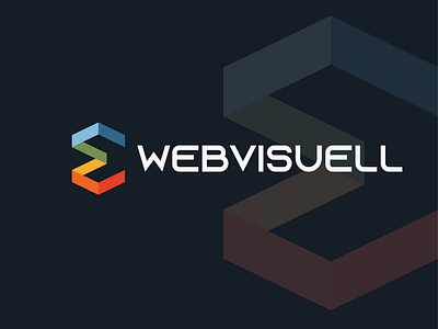 Webvisuell Logo branding design flat illustration illustrator logo minimal photoshop vector