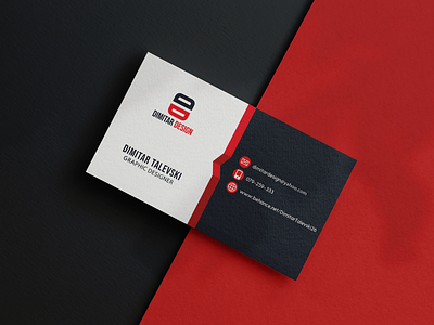 Dimitar Design Business Card branding design flat illustration illustrator logo minimal photoshop vector