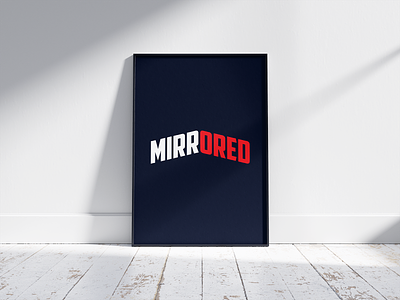 Mirrored Logo design flat illustrator logo minimal photoshop vector