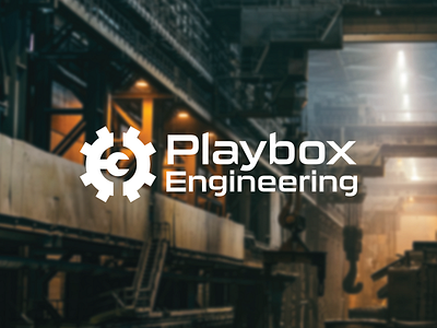 Playbox Engineering branding design flat illustration illustrator logo minimal photoshop ui vector