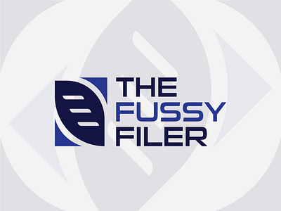 The Fussy Filer branding design flat illustrator logo minimal photoshop vector