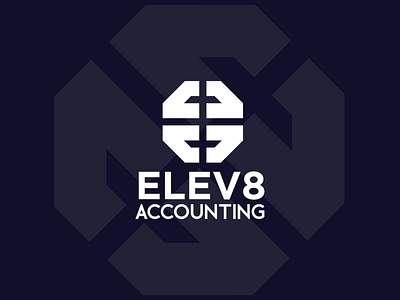 ELEV8 Accounting Logo branding design flat illustration illustrator logo minimal photoshop ui vector