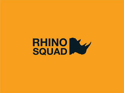 Rhino Squad Logo branding design flat illustration illustrator logo minimal photoshop ui vector