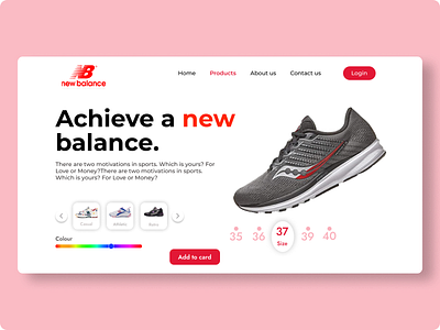 Shoes Website Design UI about us footer graphic design hero section home page shoes hero section ui uiux