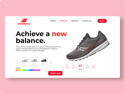 Shoes Website Design UI