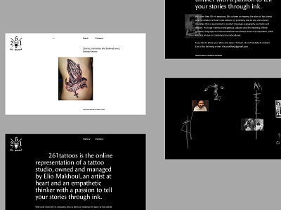 261Tattoos art art direction artwork editorial online studio portfolio studio tattoo artist tattoo studio typography web web design web designer website